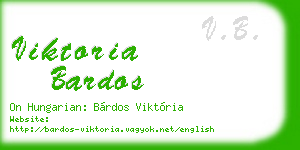 viktoria bardos business card