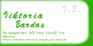 viktoria bardos business card